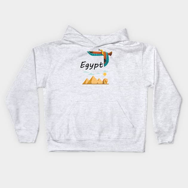 tourism in Egypt Kids Hoodie by Mii4